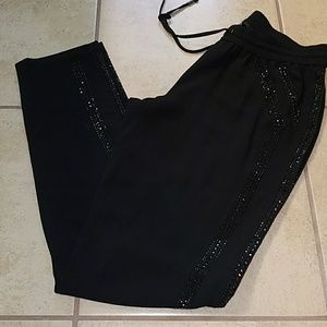 Black Studded Joggers